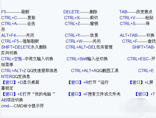 快捷键大全 快捷键大全